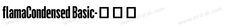 flamaCondensed Basic字体转换